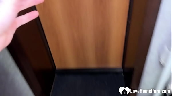 Getting a blow before having hot doggy style
