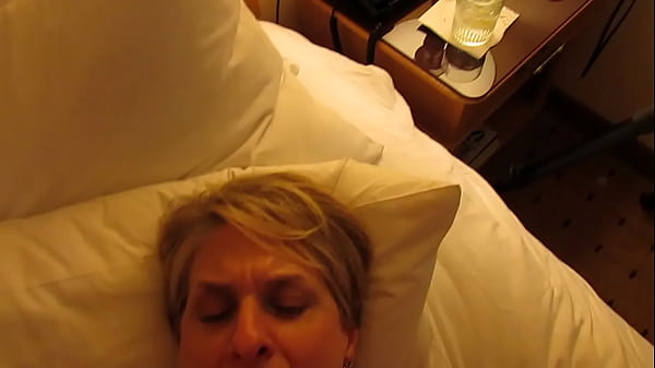 Short haired mature blonde Cumslut Beth gets a messy cum facial, swallows some and then sucks his cock like a thirsty whore! #cumslutbeth